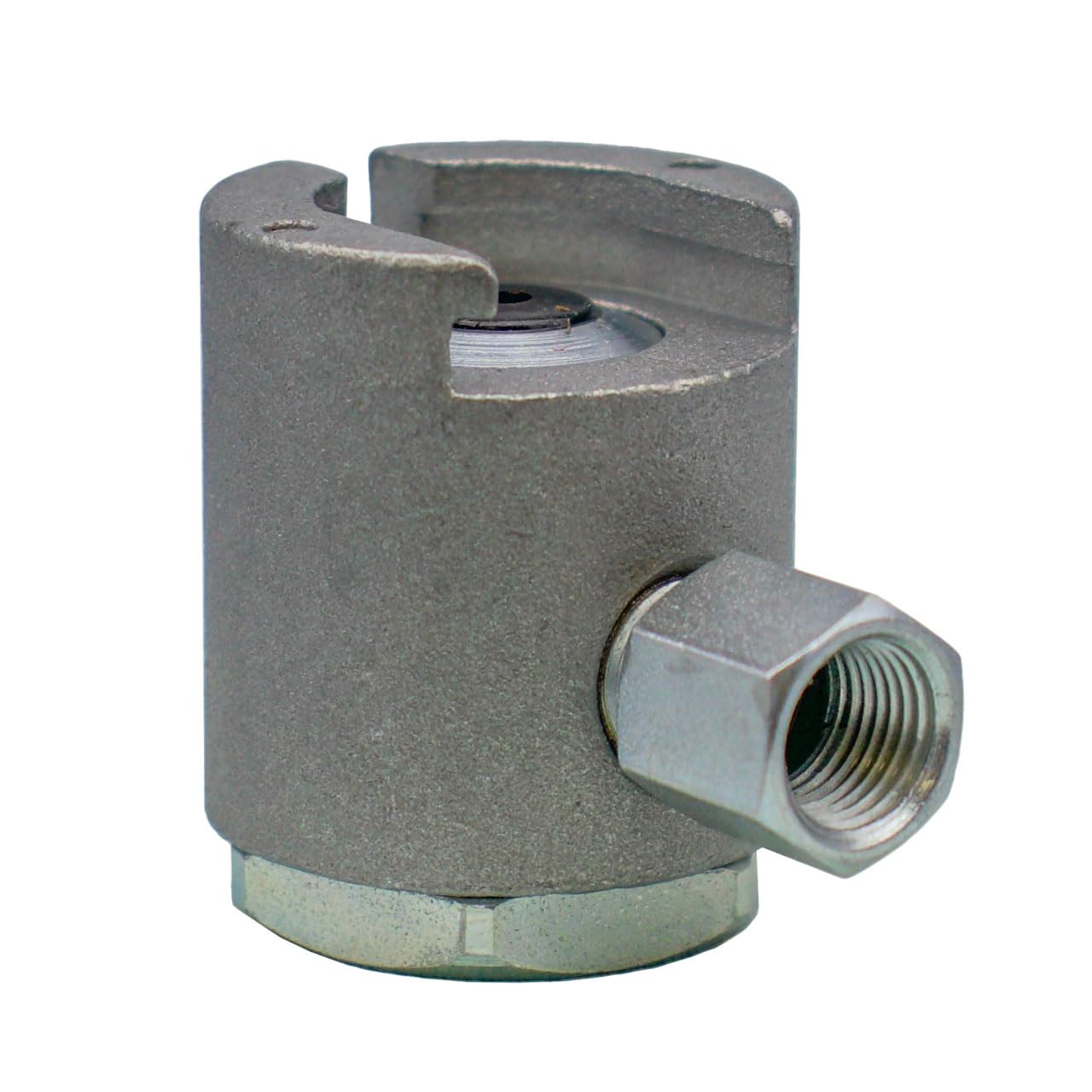 LockNLube Button Head Coupler—5/8 inch connection for rapid grease flow.