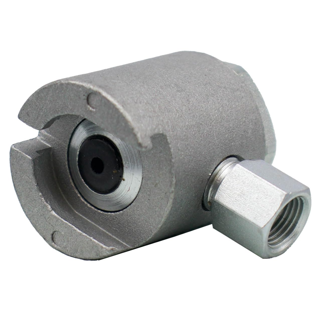 LockNLube Button Head Coupler—1/8 FNPT connection for reliable high-pressure use.