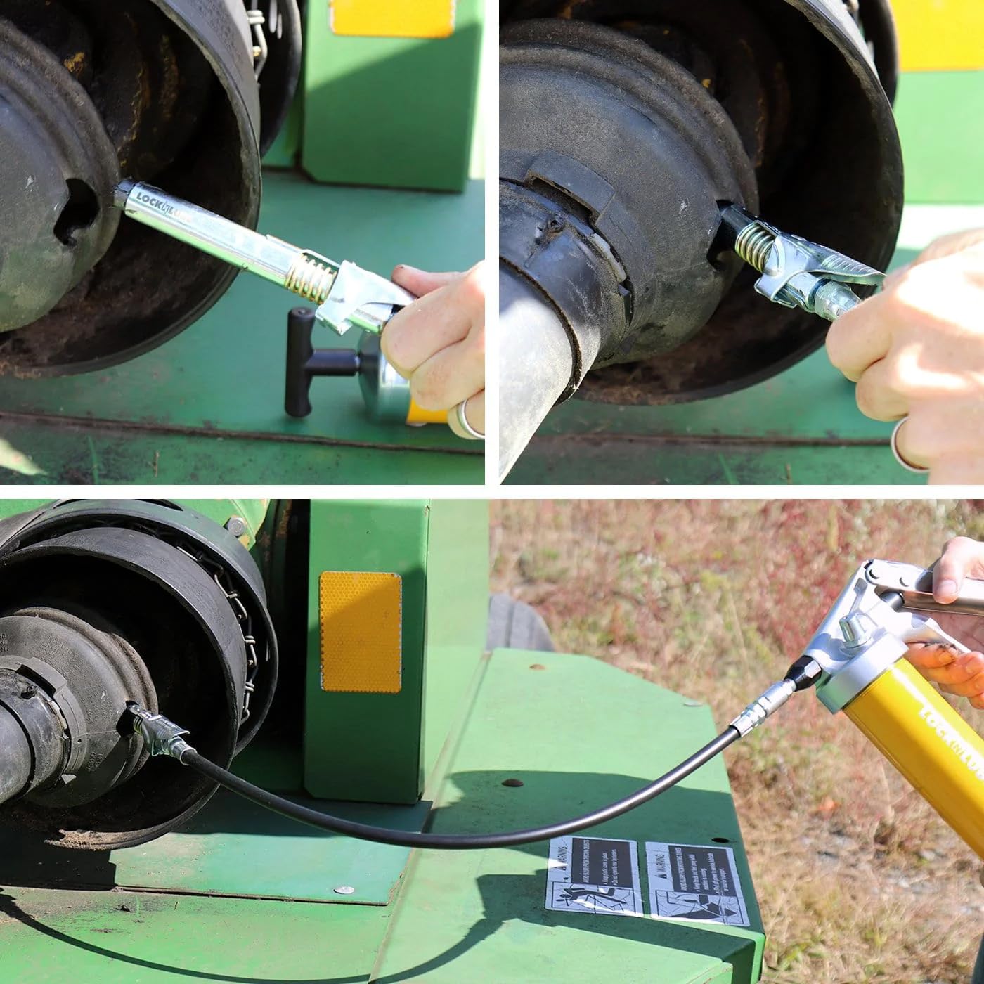 LockNLube XL lever release enabling controlled operation
