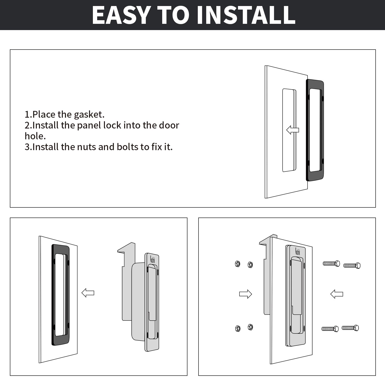Loclink two-keys set allows easy locking and quick access.