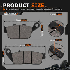 Close-up of LOCOPOW friction texture showing consistent braking performance.