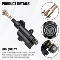 LOCOPOW master cylinder side view highlighting compact design and durability.
