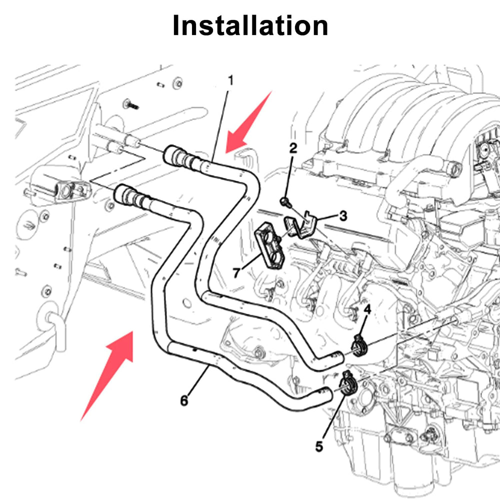 LOCOZI heater outlet hose for Cheyenne 2018; direct replacement ensures proper connection.