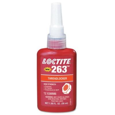 Loctite 263 red threadlocker 50ml secures threaded fasteners for reliable assemblies.