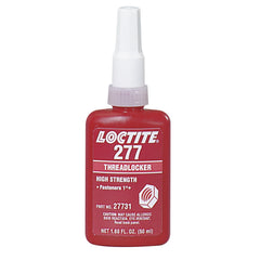 Loctite 88448 red threadlocker bottle secures fasteners against vibration