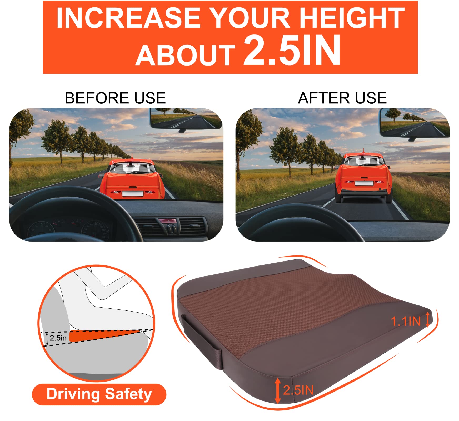 Lofty Aim adds 2.5 inches for improved road view
