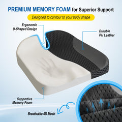 Lofty Aim cushion with padded edges provides comfortable seating for long sessions.