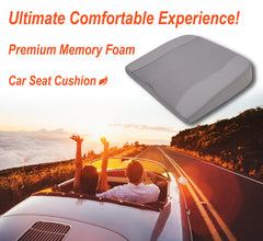 Lofty Aim car seat cushion side profile highlights height boost for better road visibility
