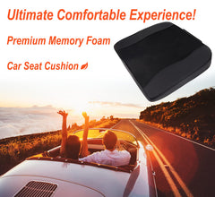 Lofty Aim car seat cushion side view highlights height boost for better road visibility.