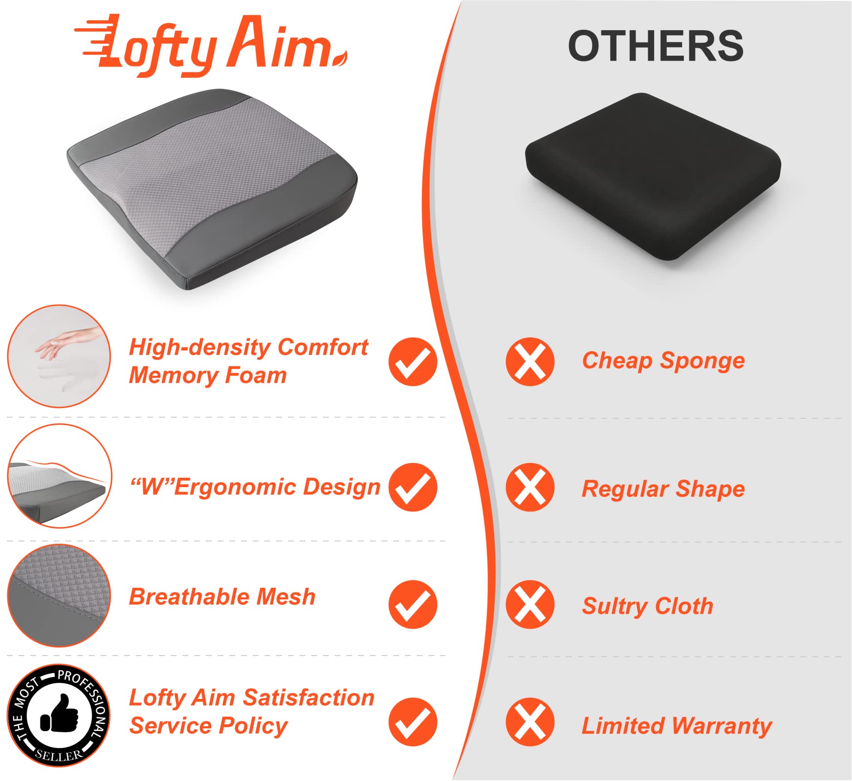 Lofty Aim leather-mesh cover is easy to wipe clean and maintain.