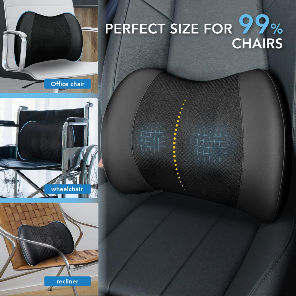 Lofty Aim easy-clean, durable PU leather pillow for daily back support