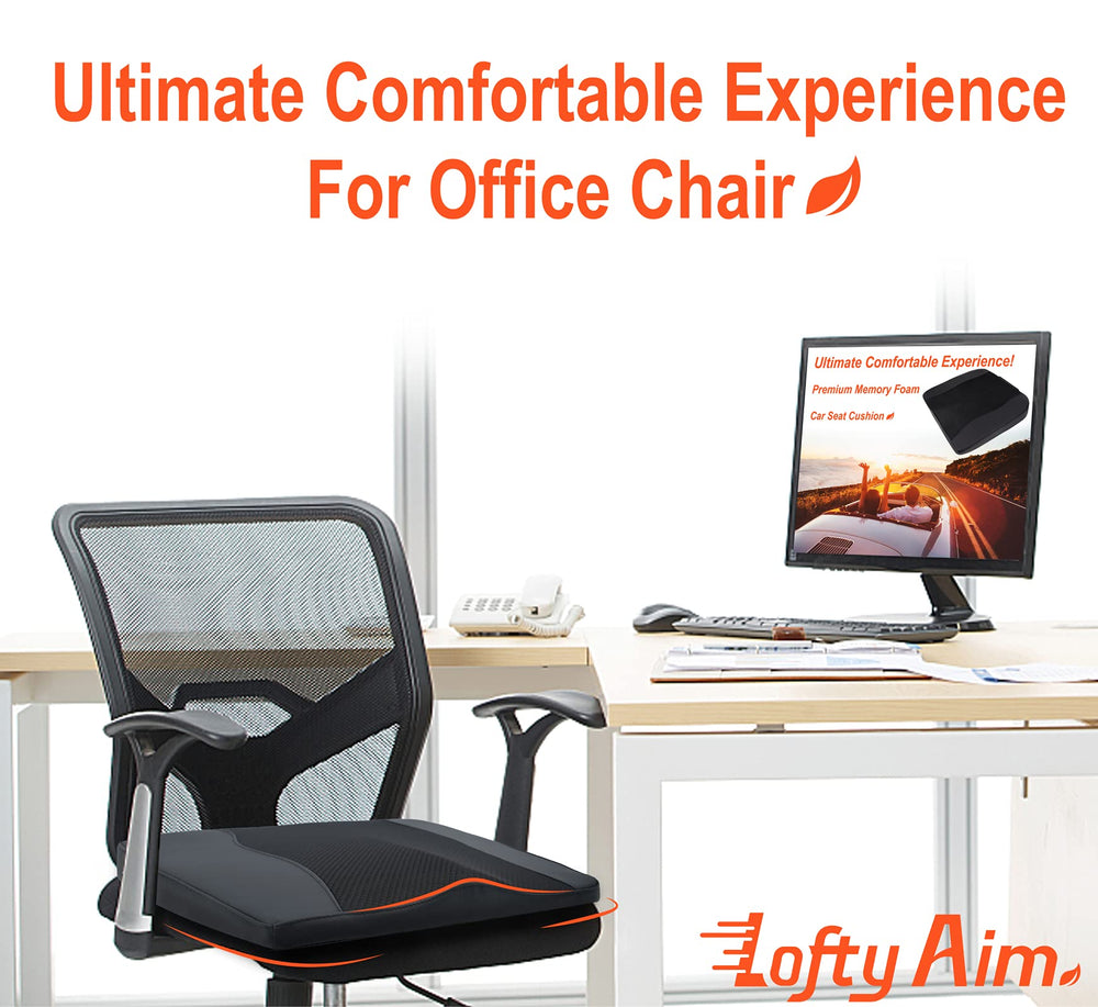 Lofty Aim height-boost 2.5-inch cushion increases road visibility.
