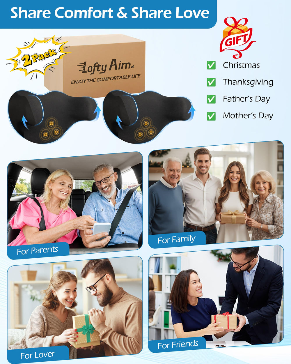 Lofty Aim high-density memory foam delivers responsive, cloud-like support.