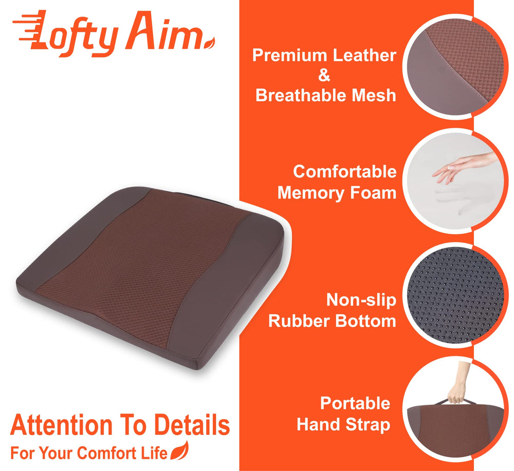 Lofty Aim hybrid leather and breathable mesh cover for style and airflow