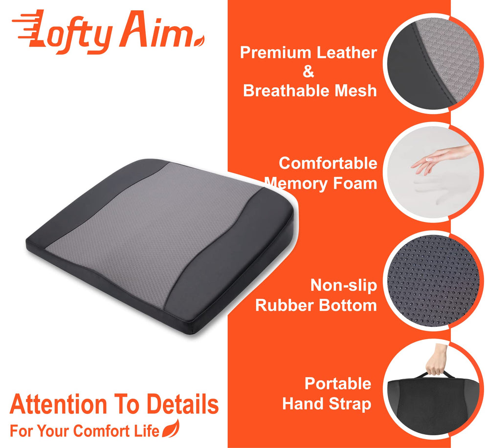 Lofty Aim hybrid leather and mesh cover balances durability with airflow