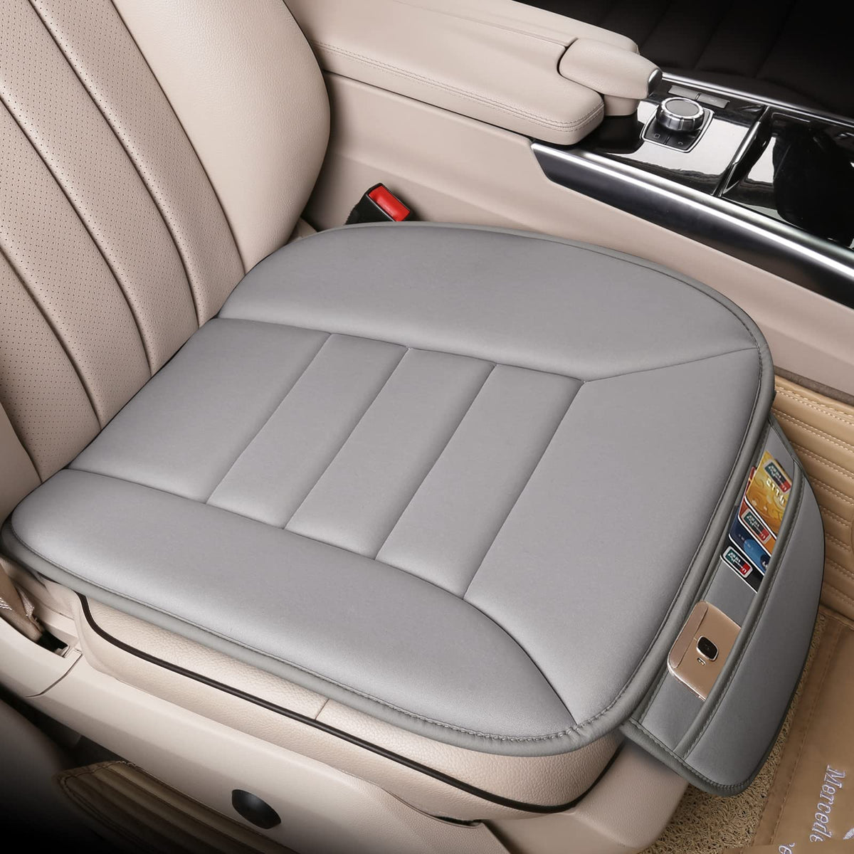 Lofty Aim memory foam car seat cushion for lasting comfort on long drives.