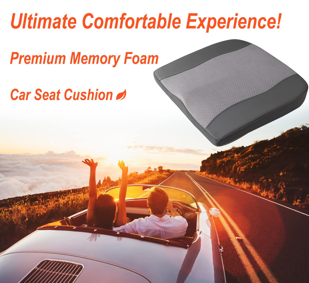 Lofty Aim memory foam cushion supports the tail area for extended driving comfort.