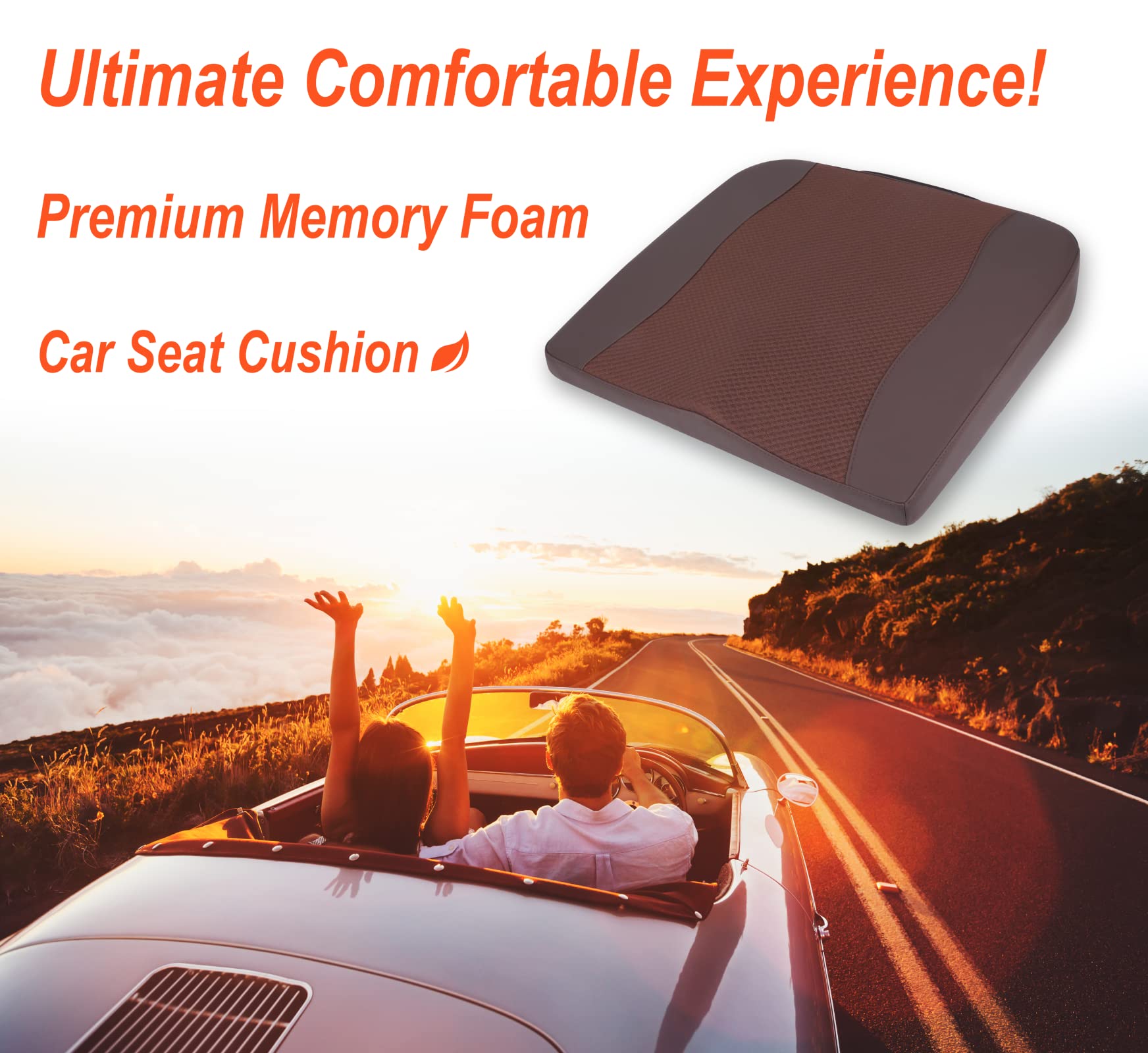Lofty Aim memory foam tail-support relieves pressure during extended seating