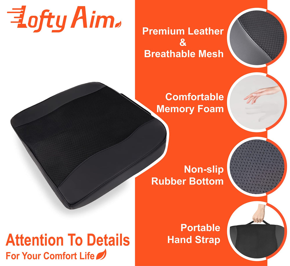 Lofty Aim non-slip-base keeps the cushion firmly in place during driving.