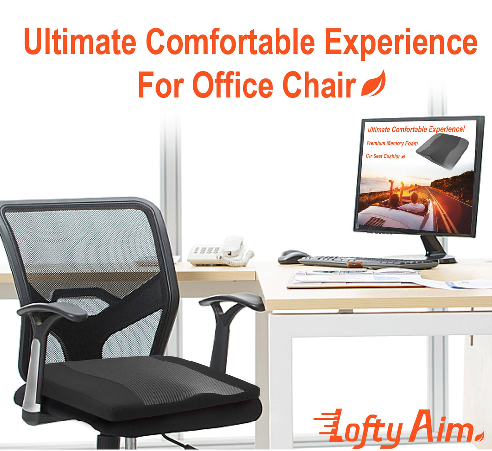 Lofty Aim non-slip base keeps cushion securely in place