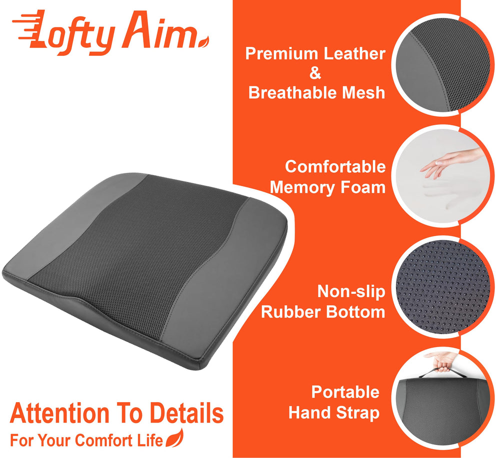 Lofty Aim premium leather and breathable mesh blend style with airflow