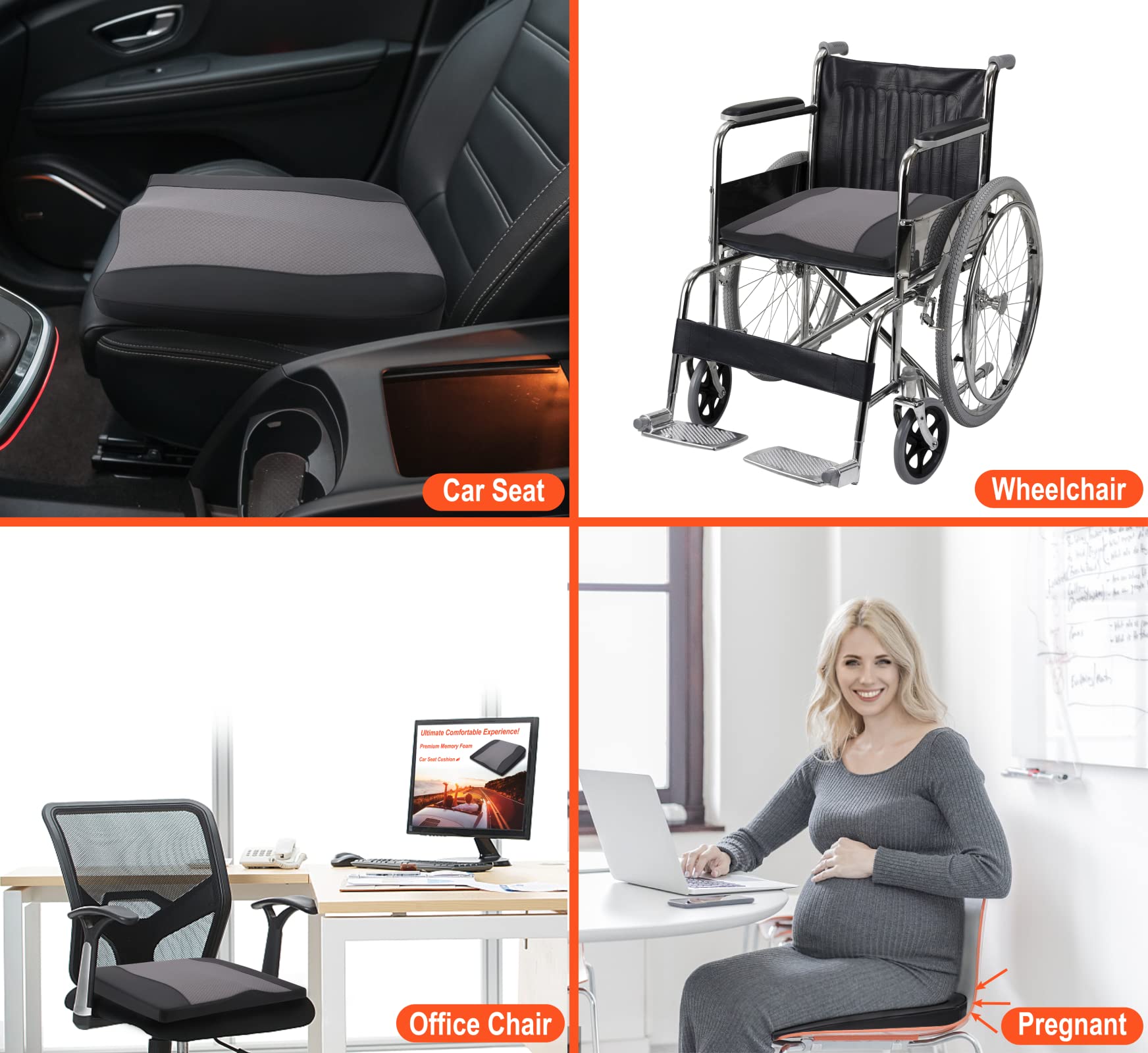 Lofty Aim cushion fits car, truck, office chair, wheelchair, and more