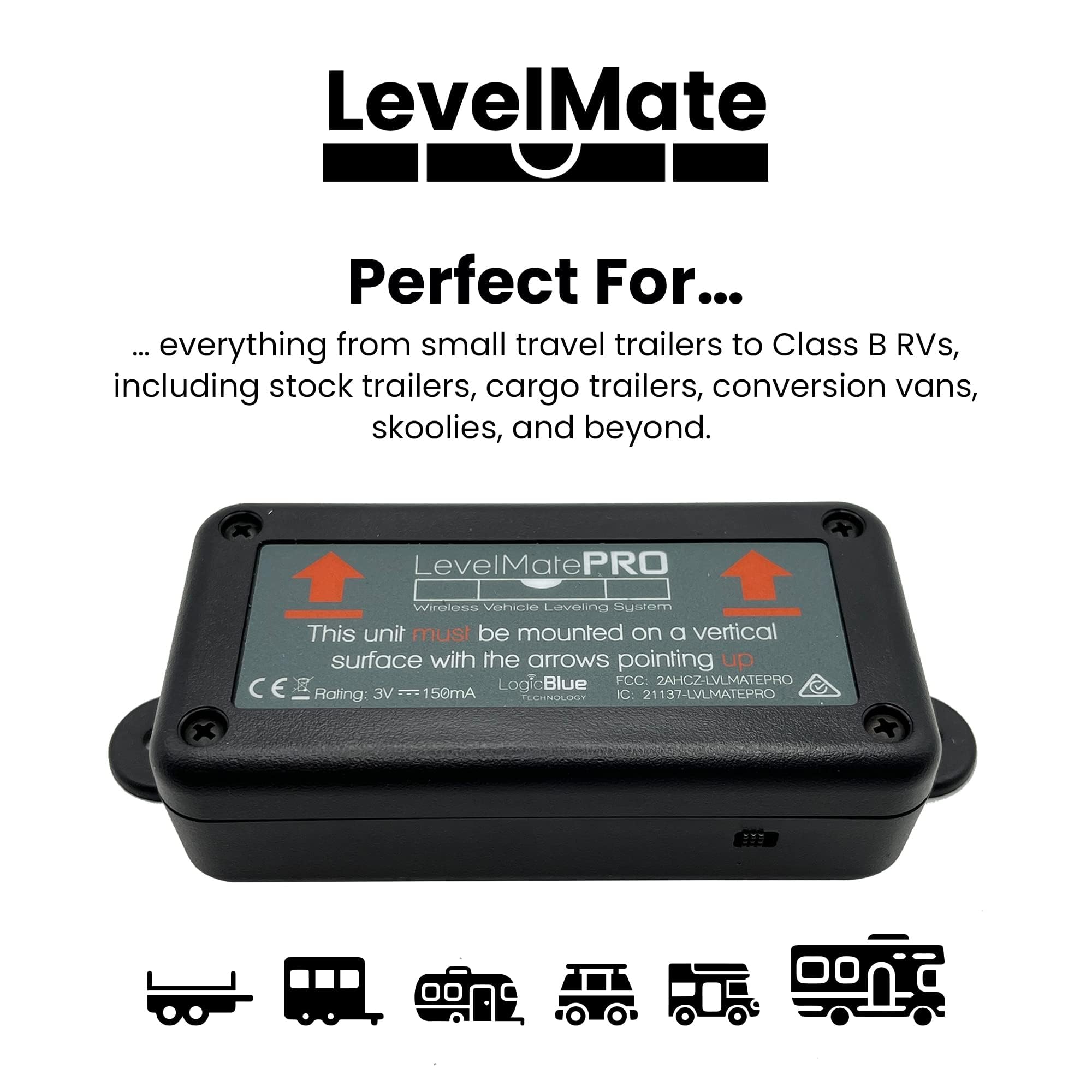 LogicBlue LevelMatePRO supports night-time leveling with clear app prompts.
