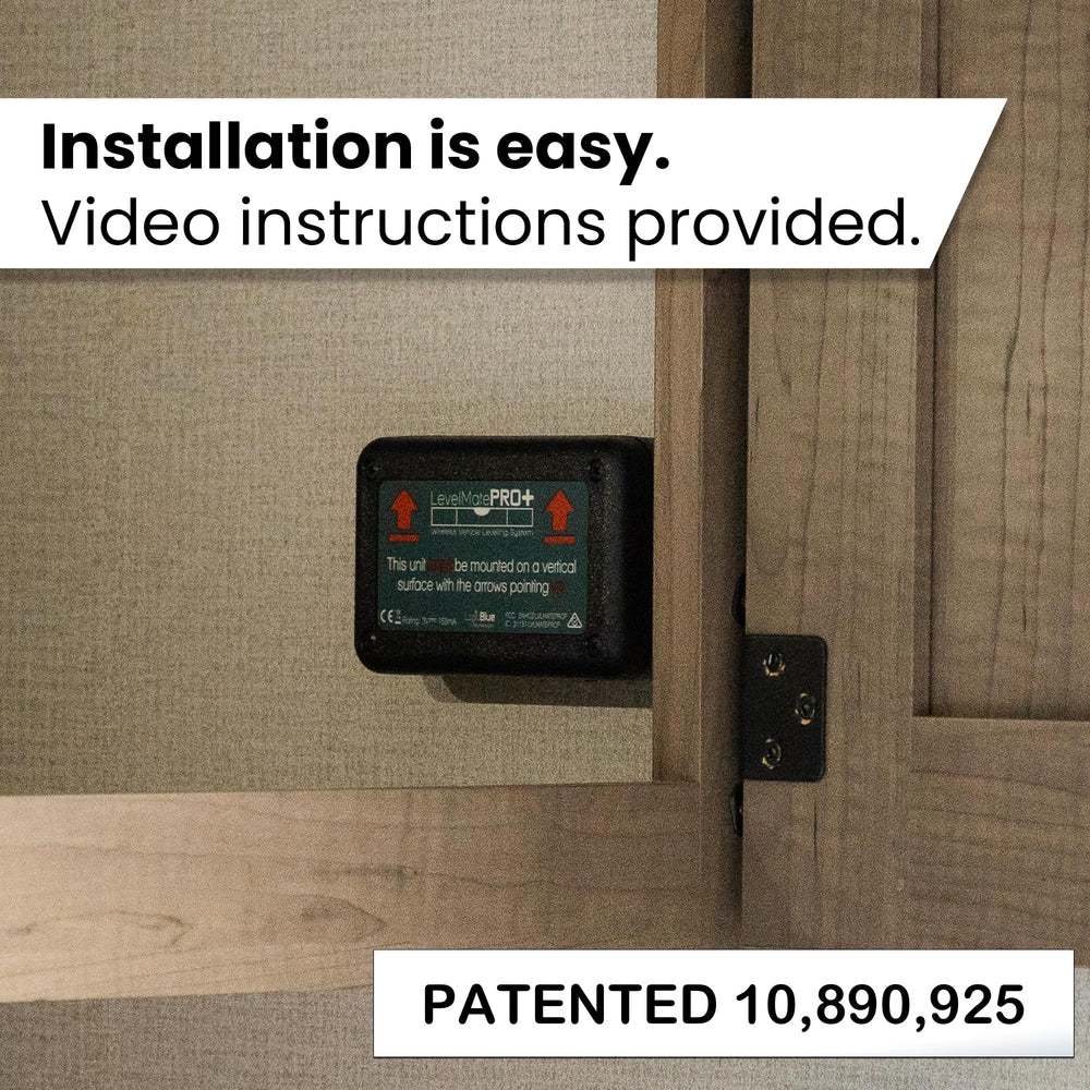 LogicBlue LevelMatePRO mounting screws enable secure, tool-free installation.