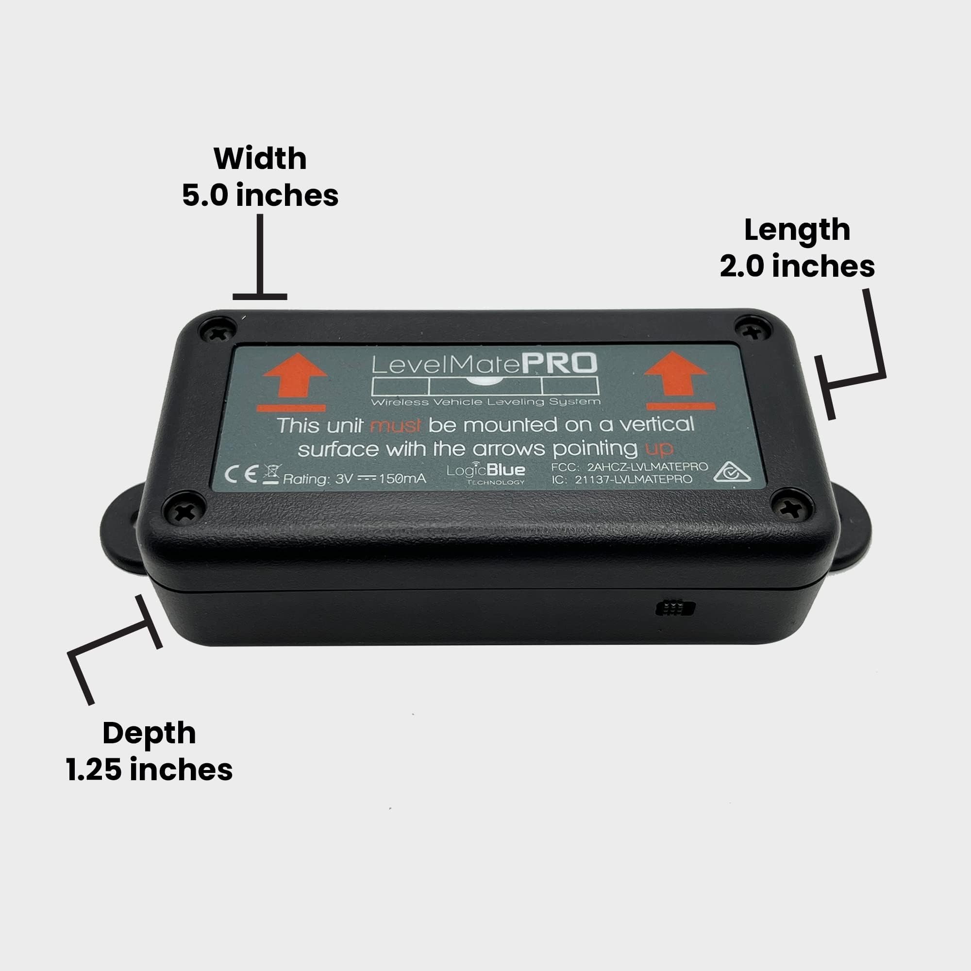 LogicBlue LevelMatePRO battery is user-replaceable for easy maintenance.