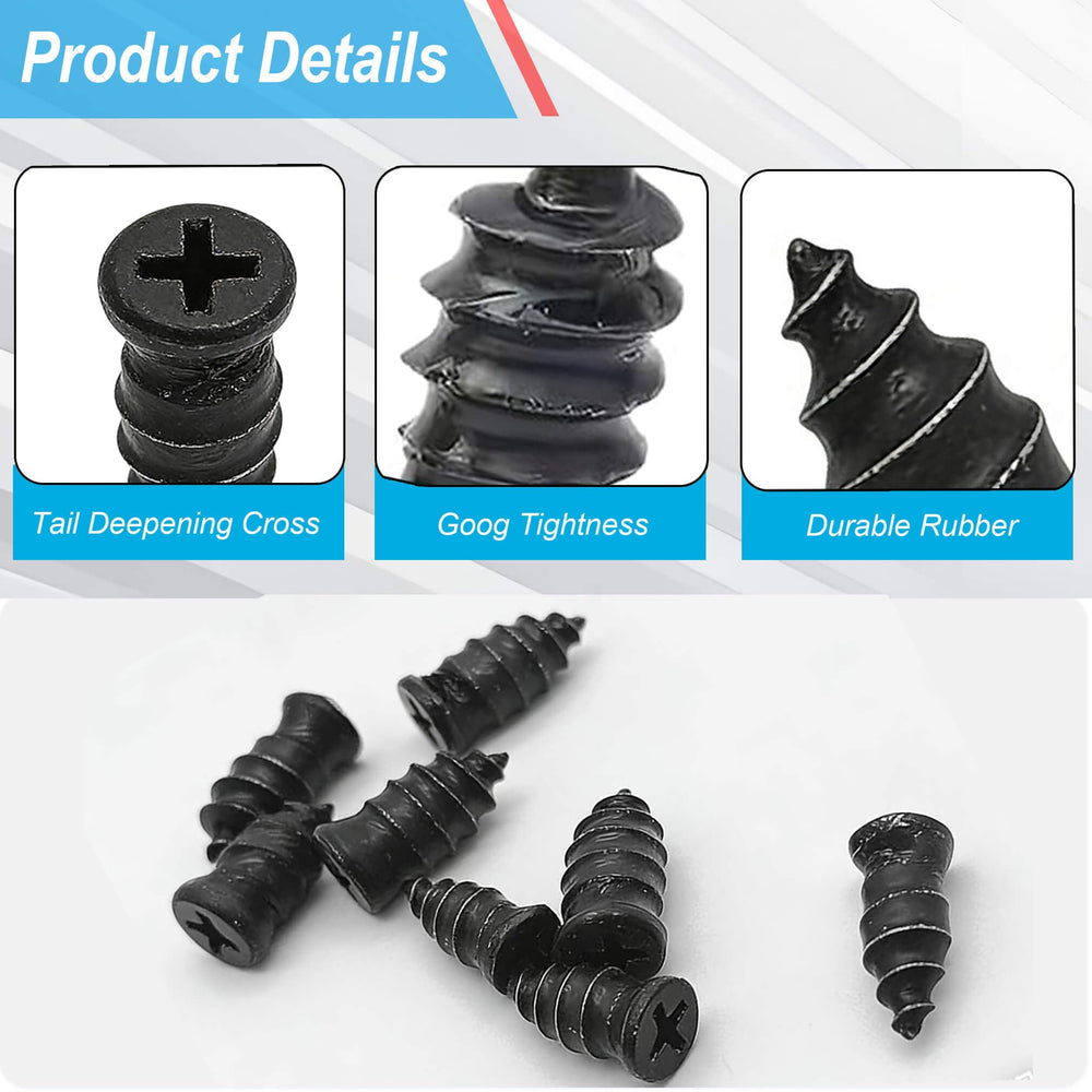 LOGOL two-sizes screws pack to match puncture sizes for versatility.