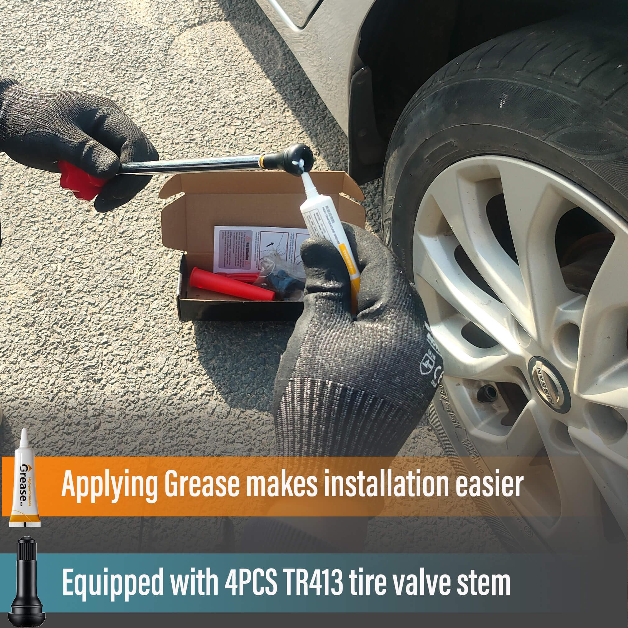 LOGOL replacement tool in use minimizes downtime during tire service.