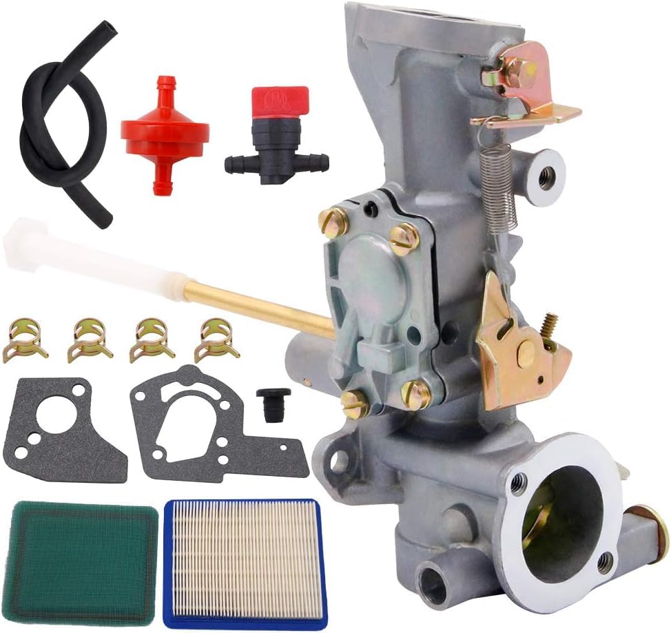 Loiezuir 499953 carburetor front view, Briggs and Stratton compatible.