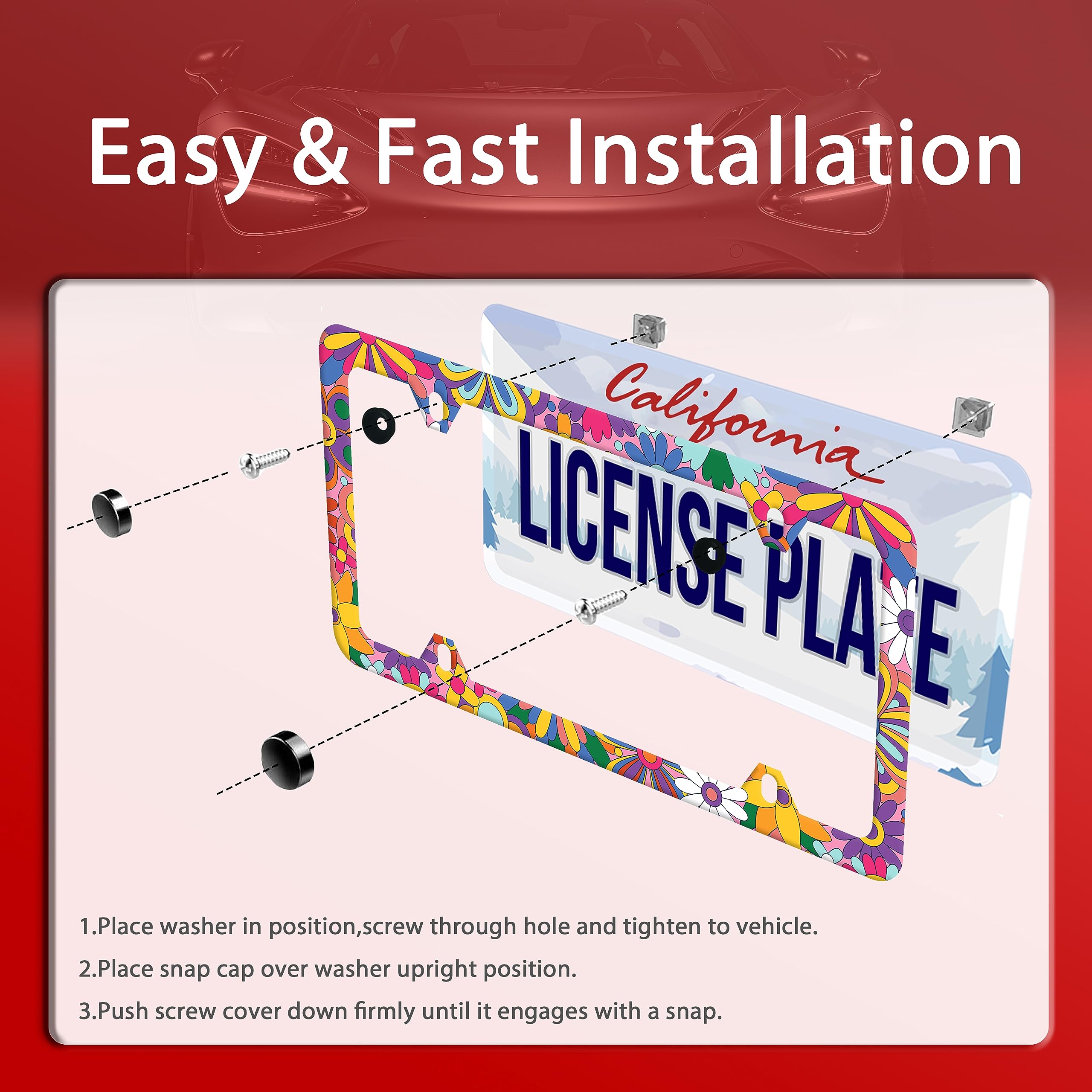 LOISTAVA non-blocking design keeps plates visible and compliant.