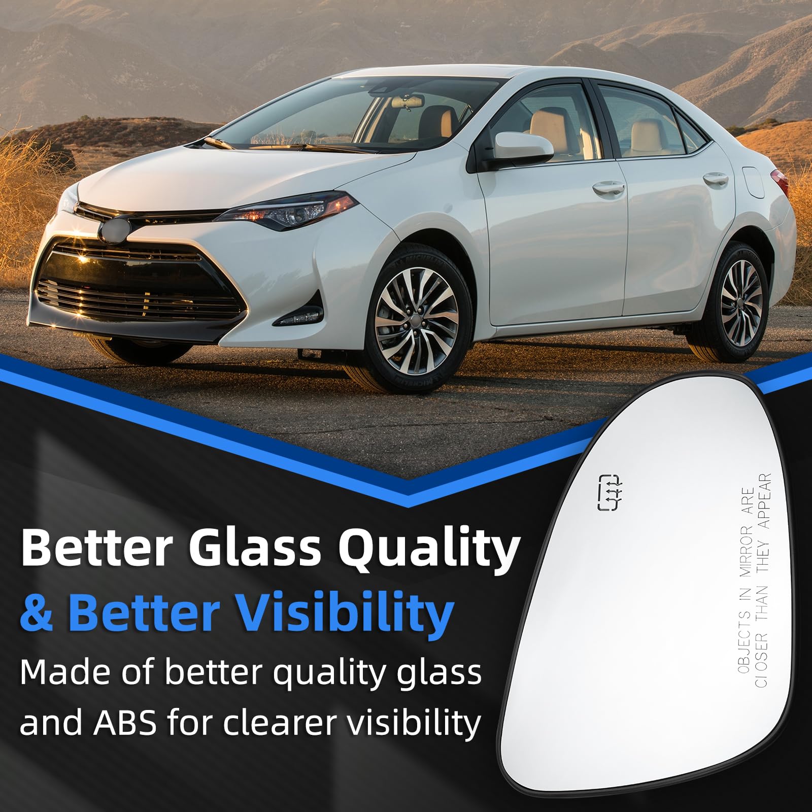 LOIYLLEN clearer visibility with polished glass for safer daytime driving.