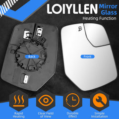 LOIYLLEN driver-side mirror replacement Ford Escape backboard compatibility for easy swap