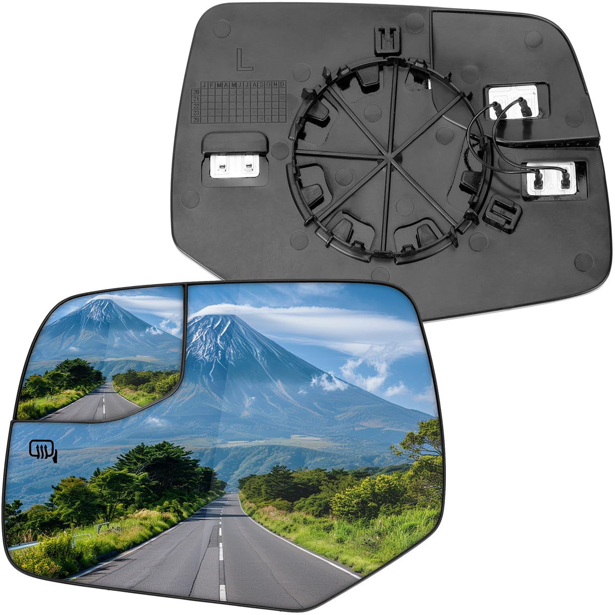 LOIYLLEN driver-side mirror replacement for Ford Escape front view enhances visibility