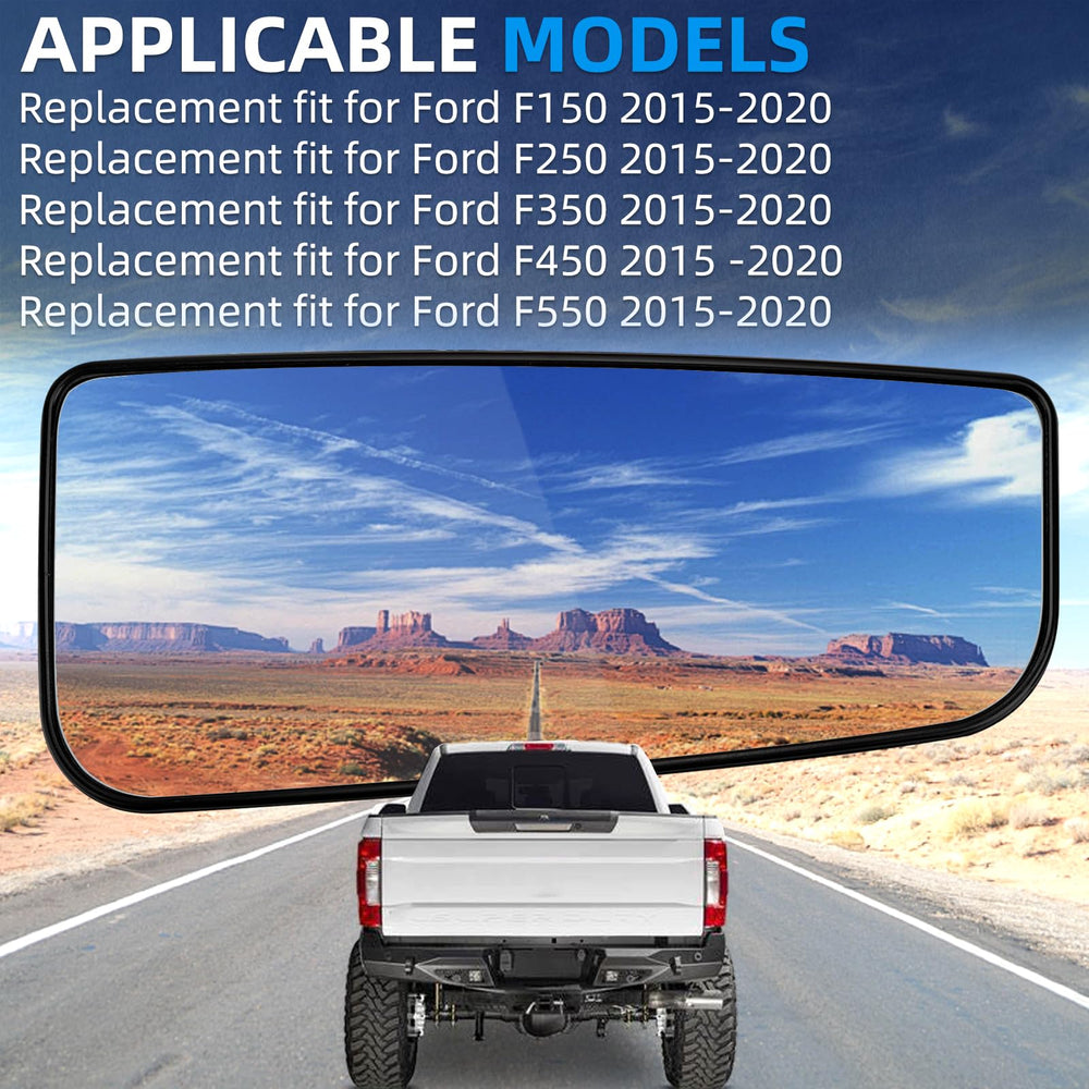 LOIYLLEN installation-ready passenger mirror glass with clear mounting.