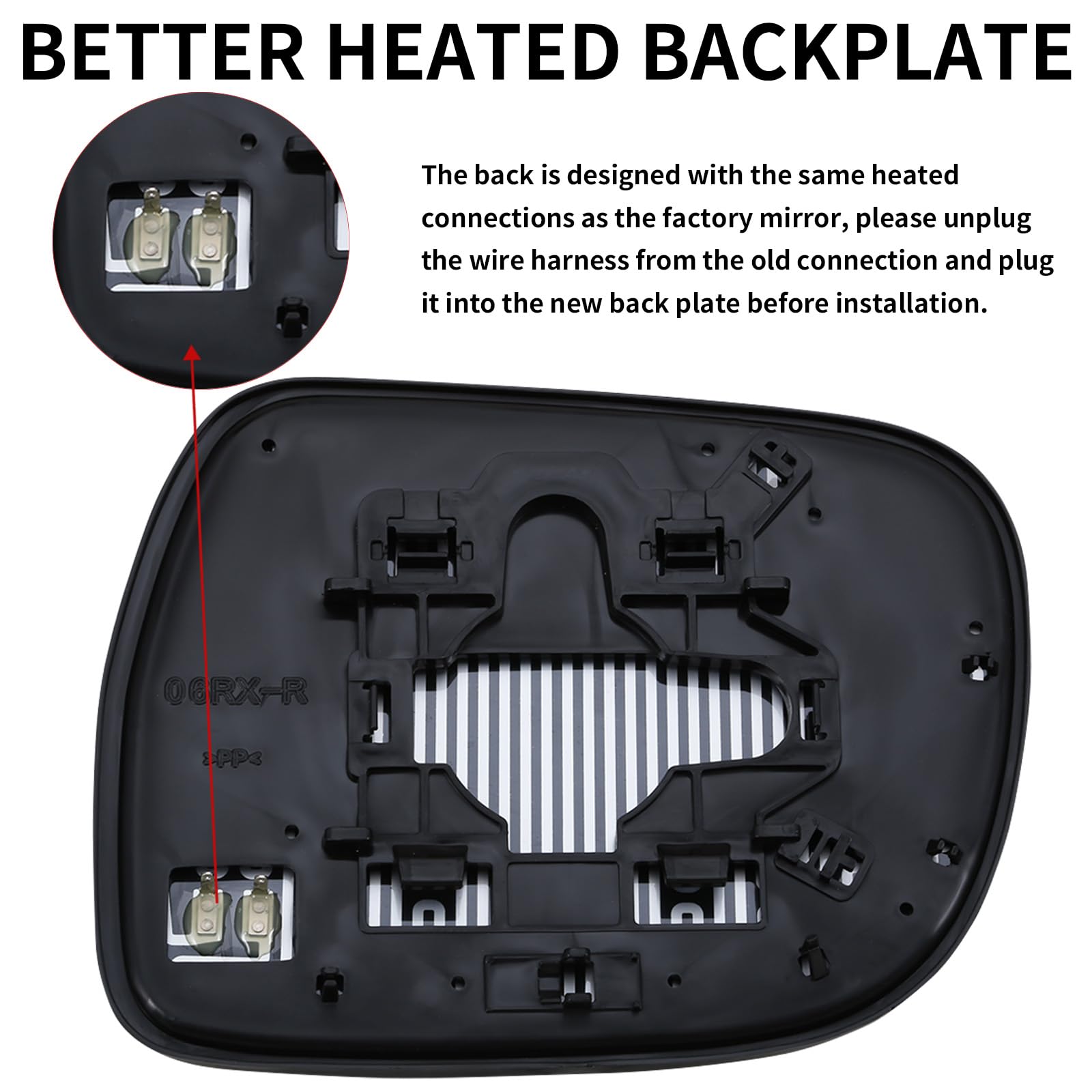 Easy installation with compatible wiring for Lexus RX passenger mirror replacement