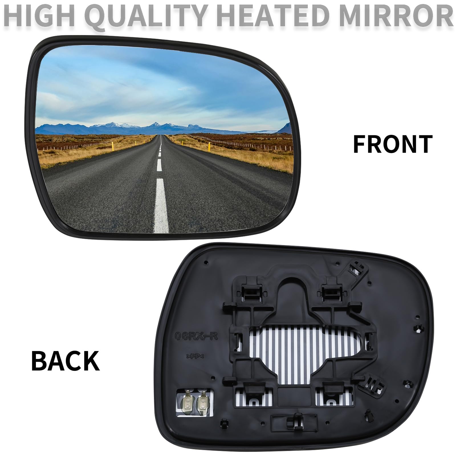 LOIYLLEN heated mirror glass for Lexus RX improves defogging and ice removal