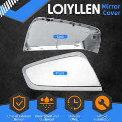 LOIYLLEN Impala right-side mirror cap protects the housing while enhancing appearance.