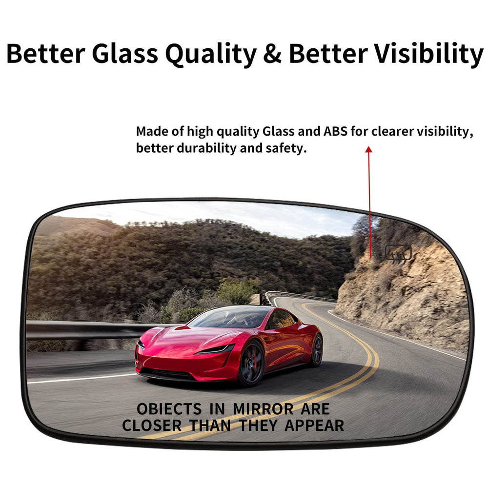 LOIYLLEN heated convex mirror glass assembly improves visibility across models