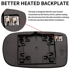 LOIYLLEN passenger side mirror for Dodge Challenger heated frost resistance