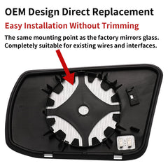 LOIYLLEN heated mirror glass backplane for fog-free viewing in cold weather.