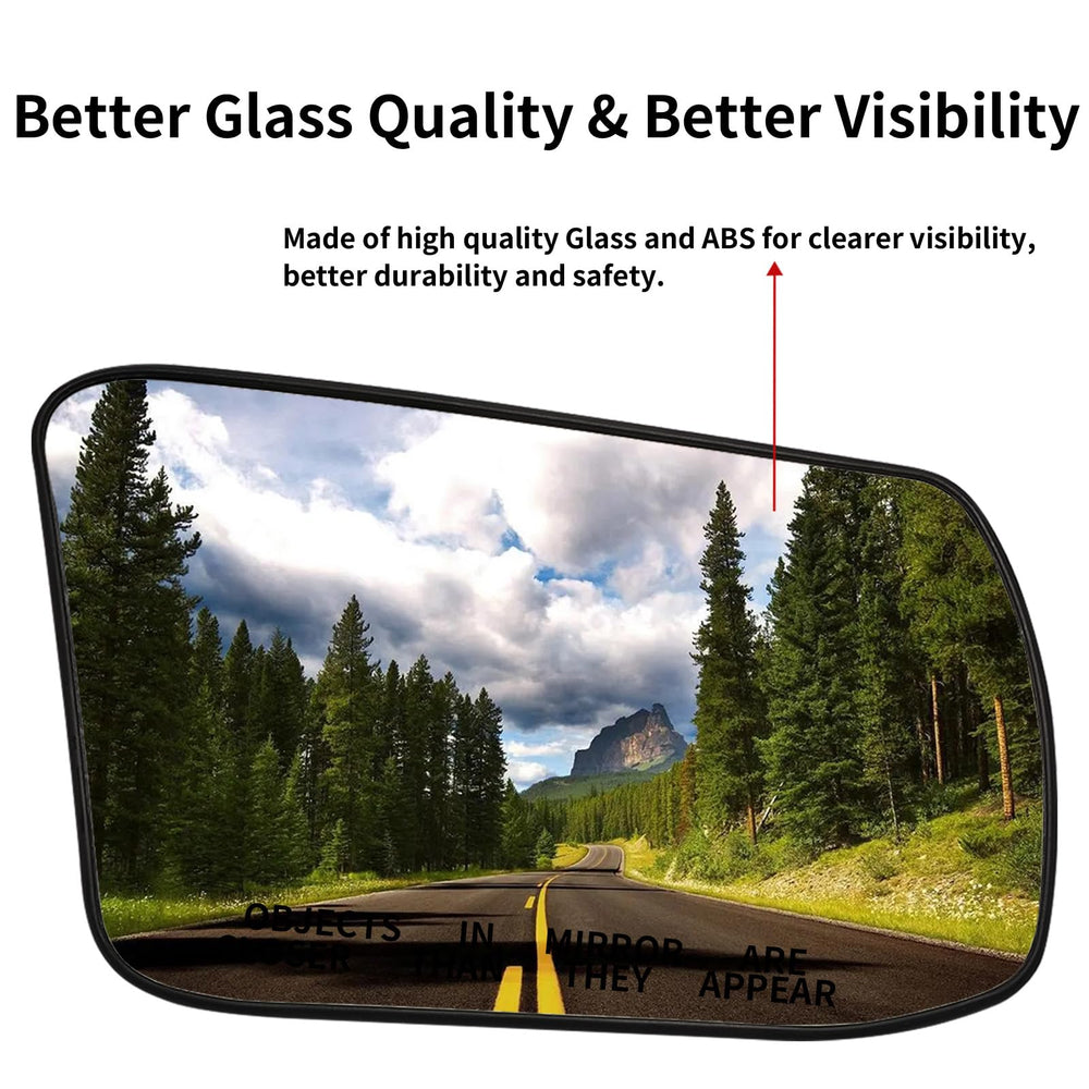 LOIYLLEN right side mirror glass with heating function for defogging and de-ice.