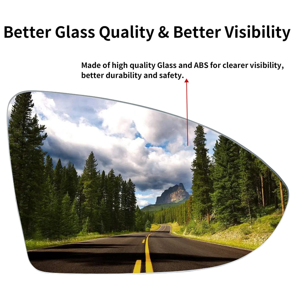LOIYLLEN passenger mirror replacement improves daytime/night visibility for safer driving