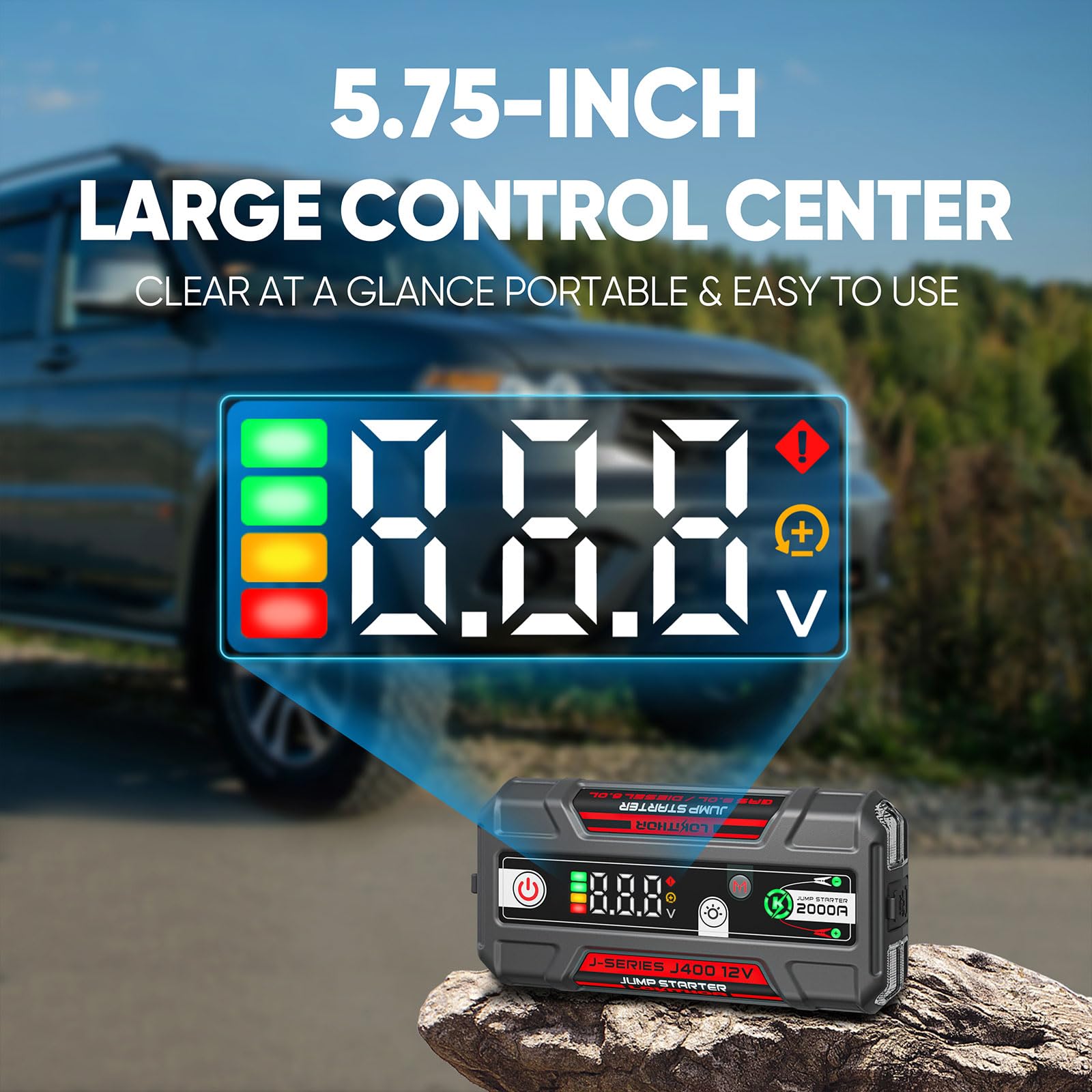 LOKITHOR J400 compact portable design fits in any glove box