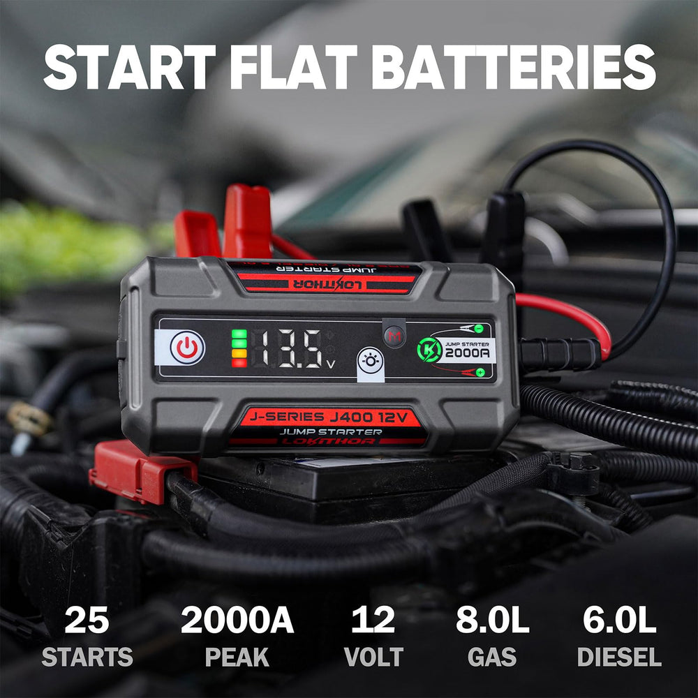 LOKITHOR J400 USB charging port keeps devices powered on the go