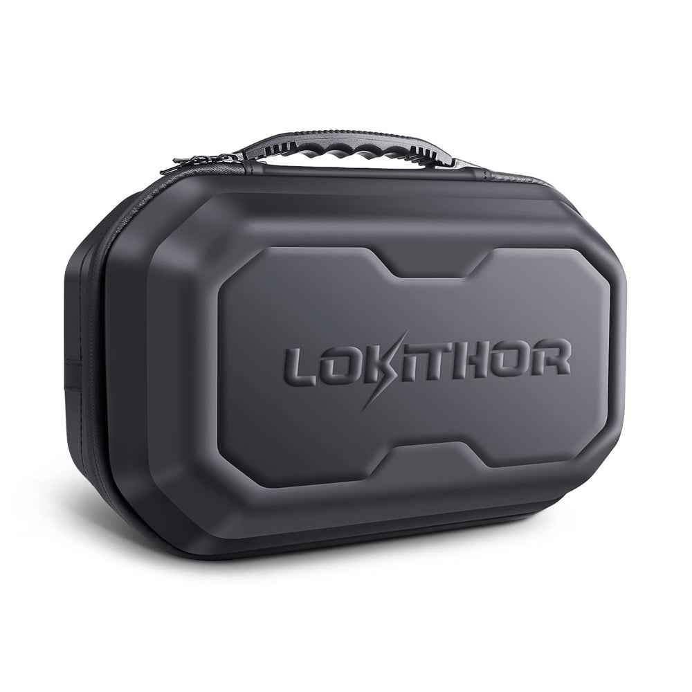 LOKITHOR JA-Series EVA protection case front view, guards jump starter on the go.