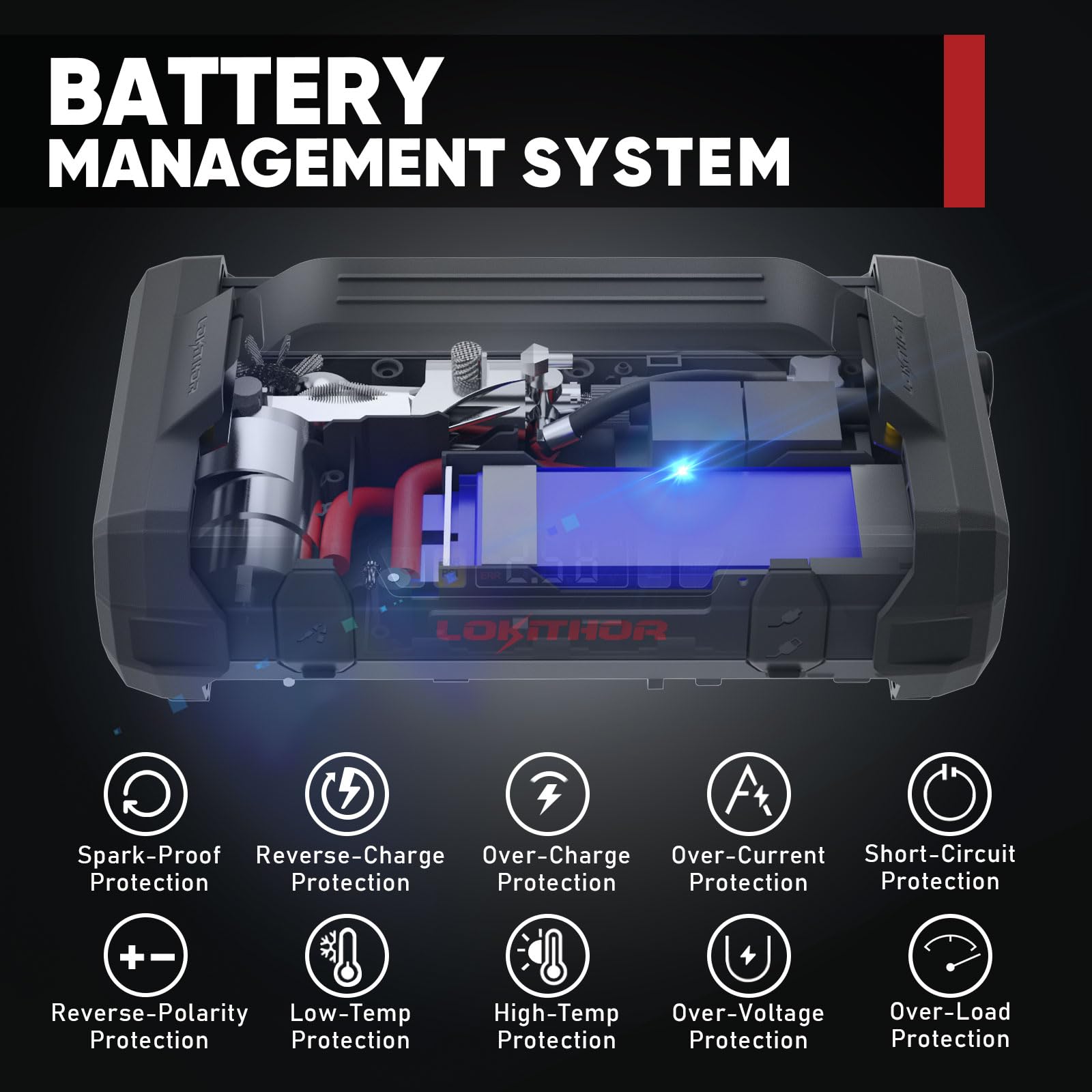 LOKITHOR JA300 4-in-1 emergency tool in one compact unit