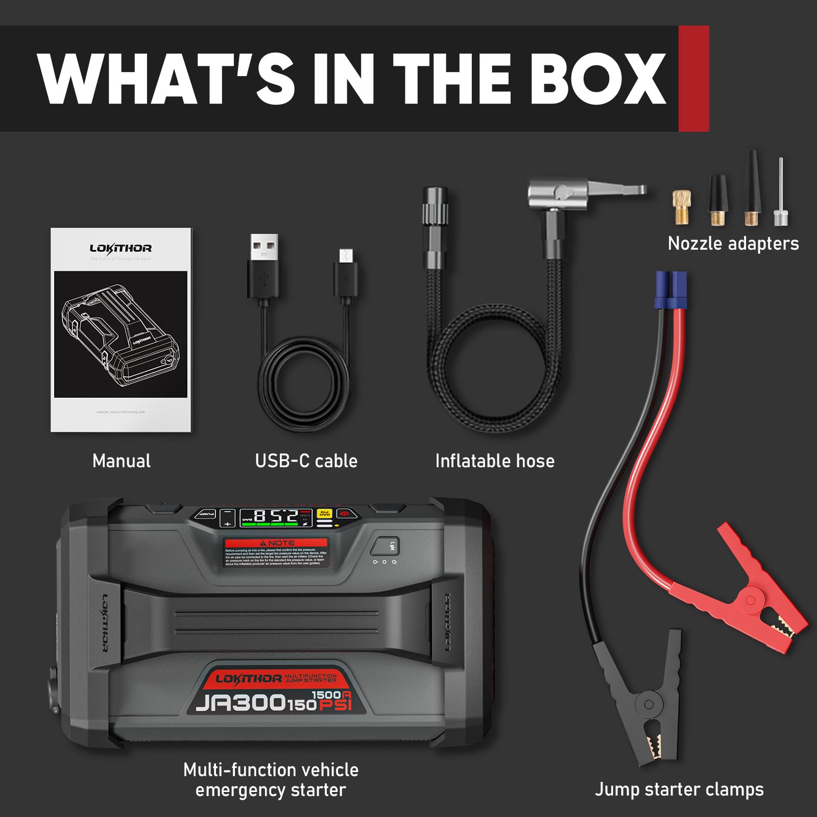 LOKITHOR JA300 compact carry case for easy storage